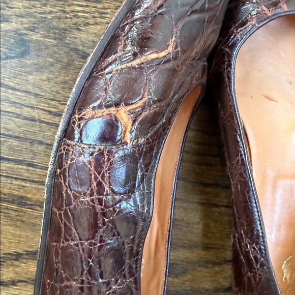 Ralph Lauren Alligator Loafers Size 40 (9) - Picture 6 of 8